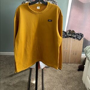 Fayettechill Men's Mustard Crewneck Sweater
